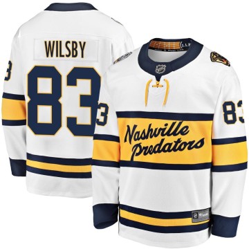 Breakaway Fanatics Branded Men's Adam Wilsby Nashville Predators 2020 Winter Classic Player Jersey - White