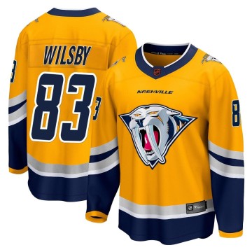 Breakaway Fanatics Branded Men's Adam Wilsby Nashville Predators Special Edition 2.0 Jersey - Yellow