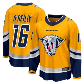 Breakaway Fanatics Branded Men's Cal O'Reilly Nashville Predators Special Edition 2.0 Jersey - Yellow