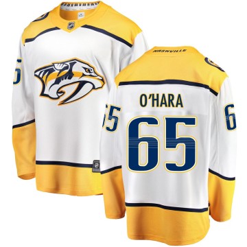Breakaway Fanatics Branded Men's Cole O'Hara Nashville Predators Away Jersey - White