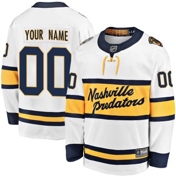 Breakaway Fanatics Branded Men's Custom Nashville Predators Custom 2020 Winter Classic Player Jersey - White