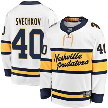 Breakaway Fanatics Branded Men's Fedor Svechkov Nashville Predators 2020 Winter Classic Player Jersey - White