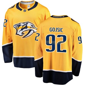 Breakaway Fanatics Branded Men's Hiroki Gojsic Nashville Predators Home Jersey - Gold