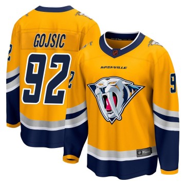 Breakaway Fanatics Branded Men's Hiroki Gojsic Nashville Predators Special Edition 2.0 Jersey - Yellow