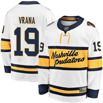 Breakaway Fanatics Branded Men's Jakub Vrana Nashville Predators 2020 Winter Classic Player Jersey - White