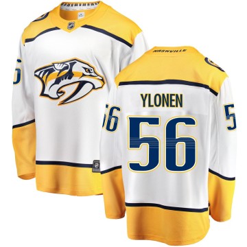 Breakaway Fanatics Branded Men's Jesse Ylonen Nashville Predators Away Jersey - White
