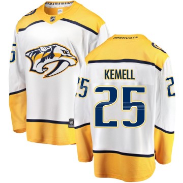Breakaway Fanatics Branded Men's Joakim Kemell Nashville Predators Away Jersey - White
