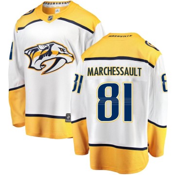 Breakaway Fanatics Branded Men's Jonathan Marchessault Nashville Predators Away Jersey - White