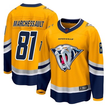 Breakaway Fanatics Branded Men's Jonathan Marchessault Nashville Predators Special Edition 2.0 Jersey - Yellow