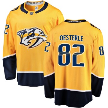 Breakaway Fanatics Branded Men's Jordan Oesterle Nashville Predators Home Jersey - Gold
