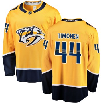 Breakaway Fanatics Branded Men's Kimmo Timonen Nashville Predators Home Jersey - Gold