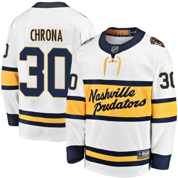 Breakaway Fanatics Branded Men's Magnus Chrona Nashville Predators 2020 Winter Classic Player Jersey - White