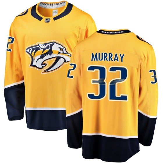 Breakaway Fanatics Branded Men's Matt Murray Nashville Predators Home Jersey - Gold