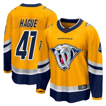 Breakaway Fanatics Branded Men's Nicolas Hague Nashville Predators Special Edition 2.0 Jersey - Yellow