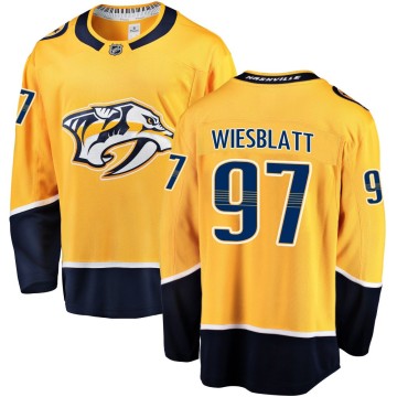 Breakaway Fanatics Branded Men's Oasiz Wiesblatt Nashville Predators Home Jersey - Gold