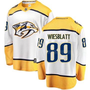 Breakaway Fanatics Branded Men's Ozzy Wiesblatt Nashville Predators Away Jersey - White