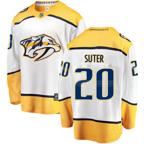 Breakaway Fanatics Branded Men's Ryan Suter Nashville Predators Away Jersey - White