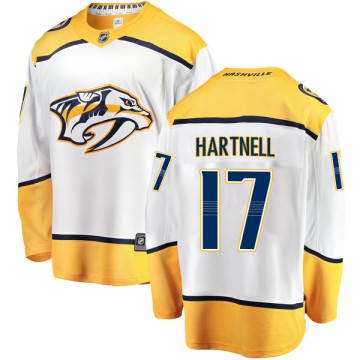 Breakaway Fanatics Branded Men's Scott Hartnell Nashville Predators Away Jersey - White