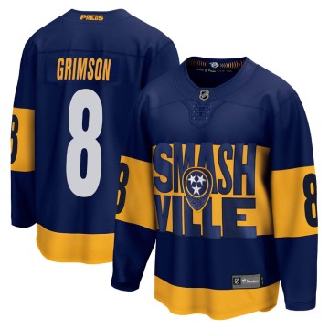 Breakaway Fanatics Branded Men's Stu Grimson Nashville Predators 2022 Stadium Series Jersey - Navy