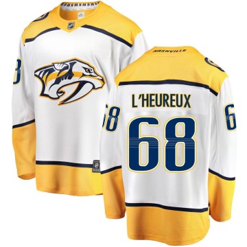 Breakaway Fanatics Branded Men's Zachary L'Heureux Nashville Predators Away Jersey - White