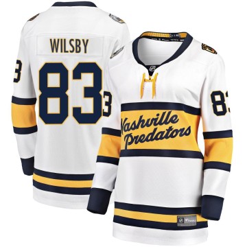Breakaway Fanatics Branded Women's Adam Wilsby Nashville Predators 2020 Winter Classic Player Jersey - White