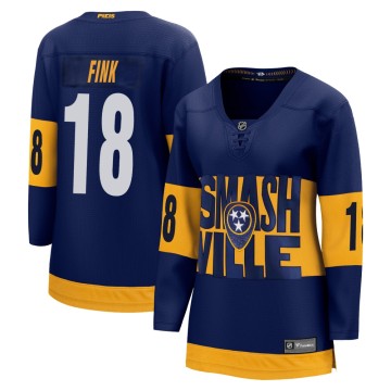 Breakaway Fanatics Branded Women's Aiden Fink Nashville Predators 2022 Stadium Series Jersey - Navy