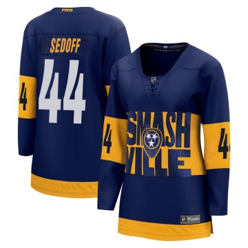 Breakaway Fanatics Branded Women's Christoffer Sedoff Nashville Predators 2022 Stadium Series Jersey - Navy