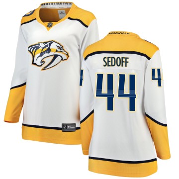 Breakaway Fanatics Branded Women's Christoffer Sedoff Nashville Predators Away Jersey - White