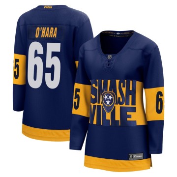 Breakaway Fanatics Branded Women's Cole O'Hara Nashville Predators 2022 Stadium Series Jersey - Navy