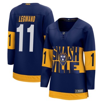 Breakaway Fanatics Branded Women's David Legwand Nashville Predators 2022 Stadium Series Jersey - Navy