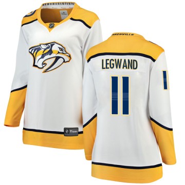Breakaway Fanatics Branded Women's David Legwand Nashville Predators Away Jersey - White