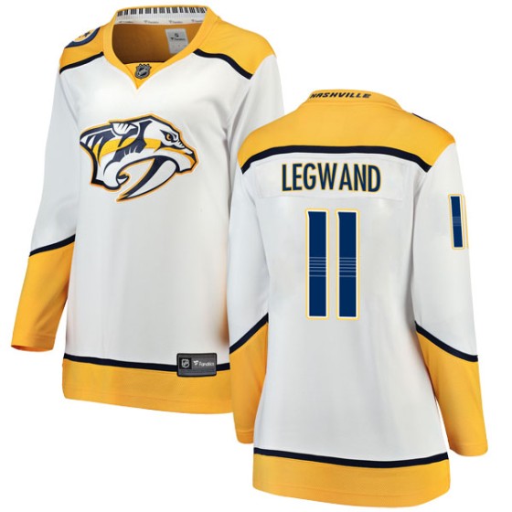 Breakaway Fanatics Branded Women's David Legwand Nashville Predators Away Jersey - White