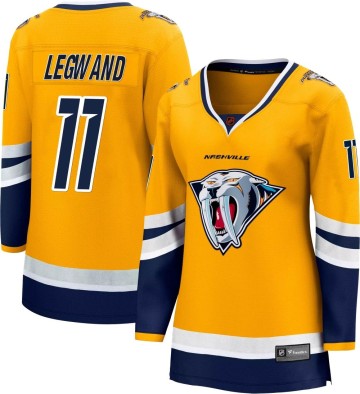 Breakaway Fanatics Branded Women's David Legwand Nashville Predators Special Edition 2.0 Jersey - Yellow