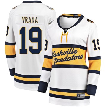 Breakaway Fanatics Branded Women's Jakub Vrana Nashville Predators 2020 Winter Classic Player Jersey - White