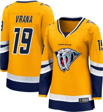 Breakaway Fanatics Branded Women's Jakub Vrana Nashville Predators Special Edition 2.0 Jersey - Yellow