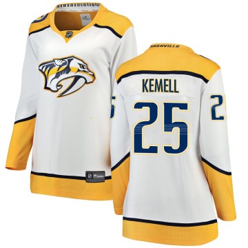 Breakaway Fanatics Branded Women's Joakim Kemell Nashville Predators Away Jersey - White