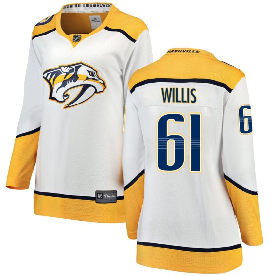 Breakaway Fanatics Branded Women's Joey Willis Nashville Predators Away Jersey - White