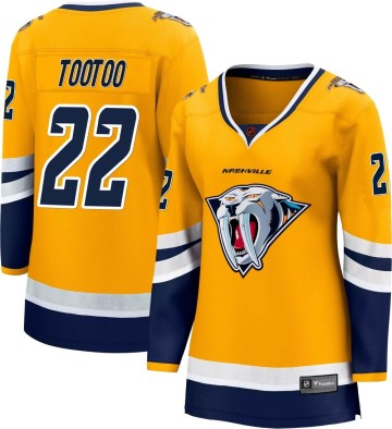 Breakaway Fanatics Branded Women's Jordin Tootoo Nashville Predators Special Edition 2.0 Jersey - Yellow