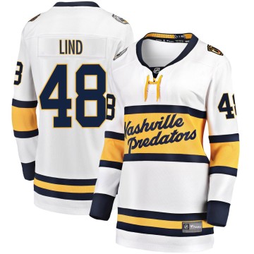 Breakaway Fanatics Branded Women's Kalan Lind Nashville Predators 2020 Winter Classic Player Jersey - White