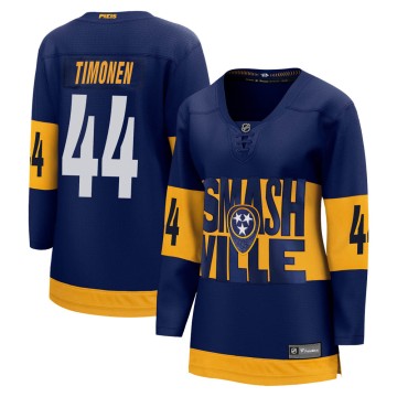 Breakaway Fanatics Branded Women's Kimmo Timonen Nashville Predators 2022 Stadium Series Jersey - Navy