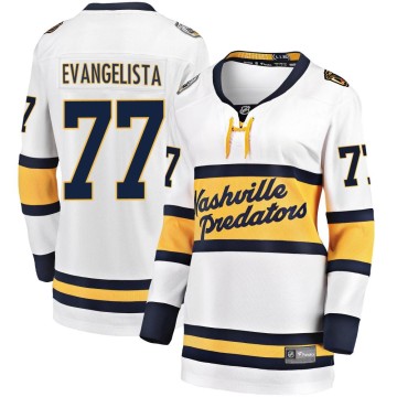 Breakaway Fanatics Branded Women's Luke Evangelista Nashville Predators 2020 Winter Classic Player Jersey - White
