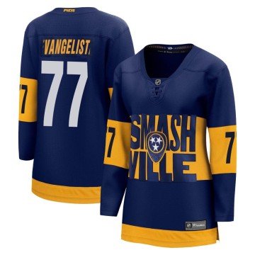 Breakaway Fanatics Branded Women's Luke Evangelista Nashville Predators 2022 Stadium Series Jersey - Navy