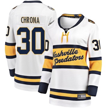 Breakaway Fanatics Branded Women's Magnus Chrona Nashville Predators 2020 Winter Classic Player Jersey - White