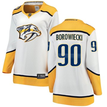 Breakaway Fanatics Branded Women's Mark Borowiecki Nashville Predators Away Jersey - White