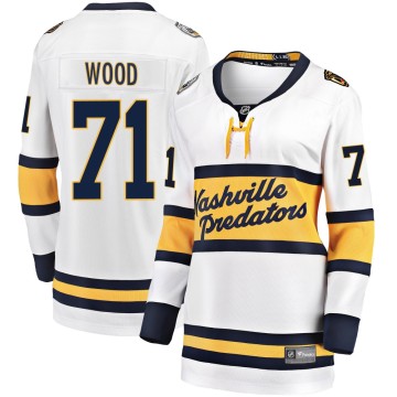 Breakaway Fanatics Branded Women's Matthew Wood Nashville Predators 2020 Winter Classic Player Jersey - White