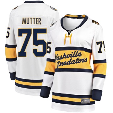 Breakaway Fanatics Branded Women's Navrin Mutter Nashville Predators 2020 Winter Classic Player Jersey - White