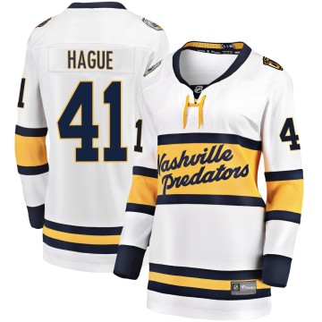 Breakaway Fanatics Branded Women's Nicolas Hague Nashville Predators 2020 Winter Classic Player Jersey - White