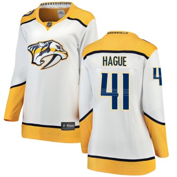Breakaway Fanatics Branded Women's Nicolas Hague Nashville Predators Away Jersey - White