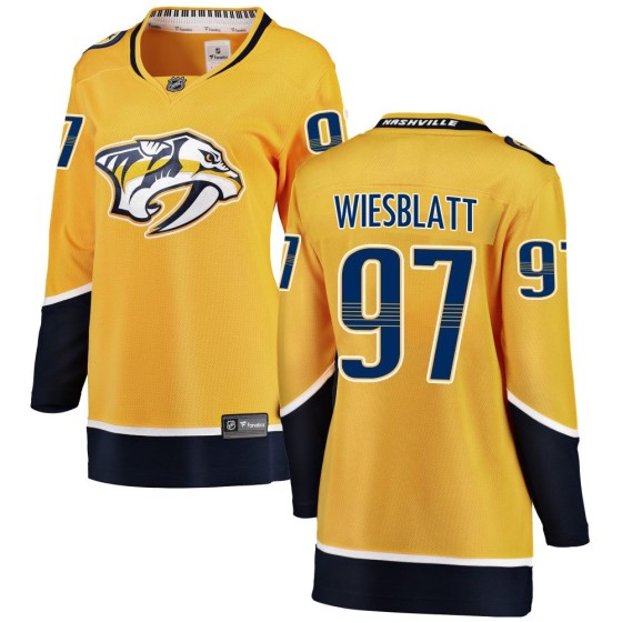 Breakaway Fanatics Branded Women's Oasiz Wiesblatt Nashville Predators Home Jersey - Yellow