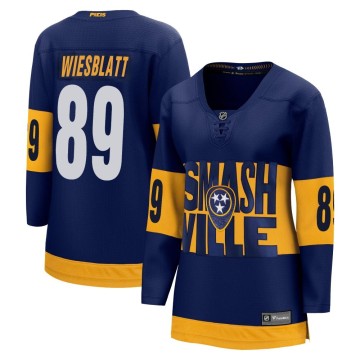 Breakaway Fanatics Branded Women's Ozzy Wiesblatt Nashville Predators 2022 Stadium Series Jersey - Navy
